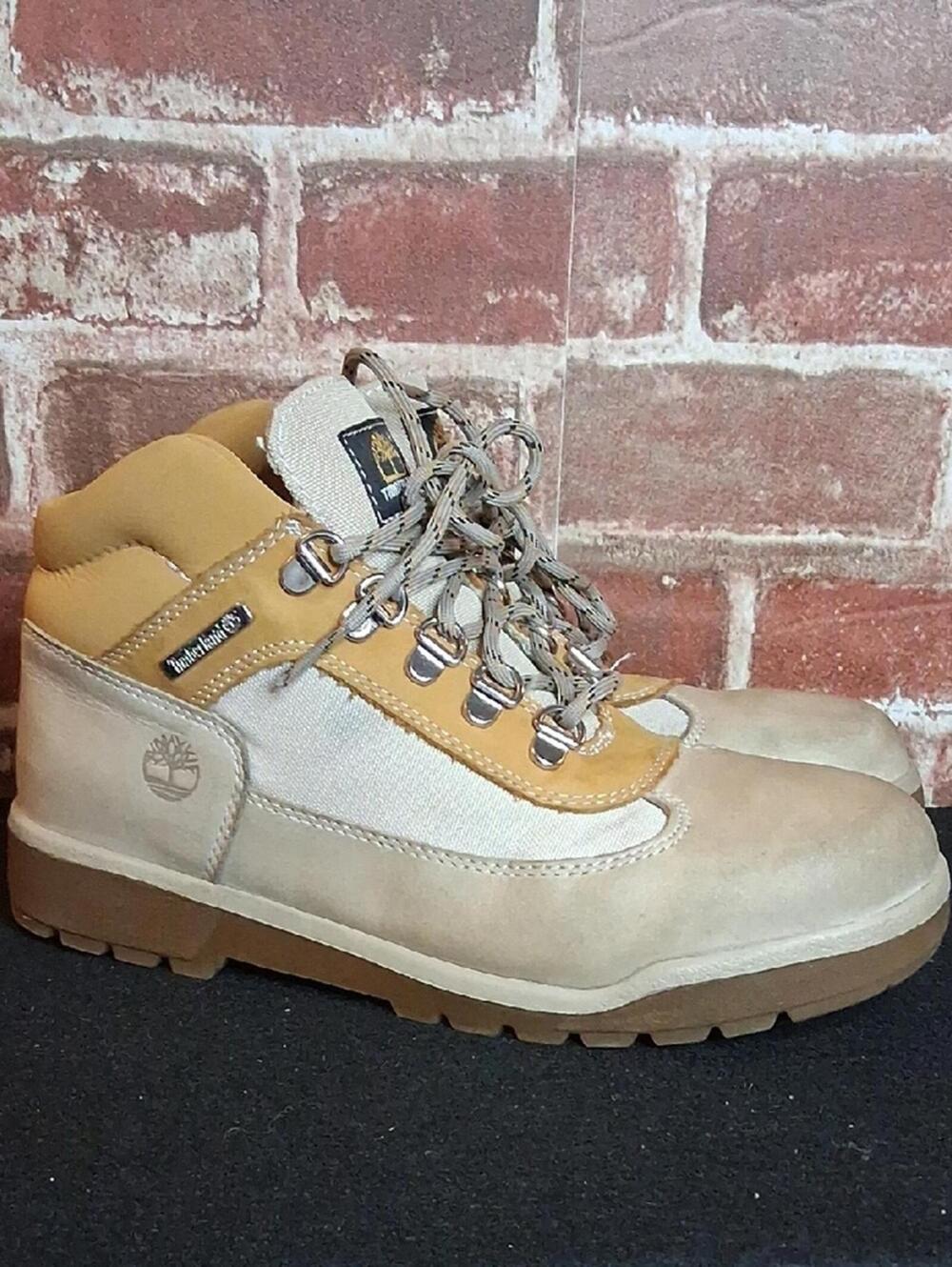 Timberland Field Boot Boys Size 6 Tan Brown Grey Juniors
